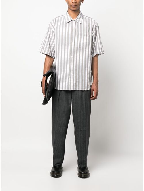 mfpen striped short-sleeve shirt