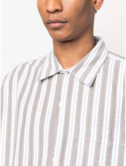 mfpen striped short-sleeve shirt