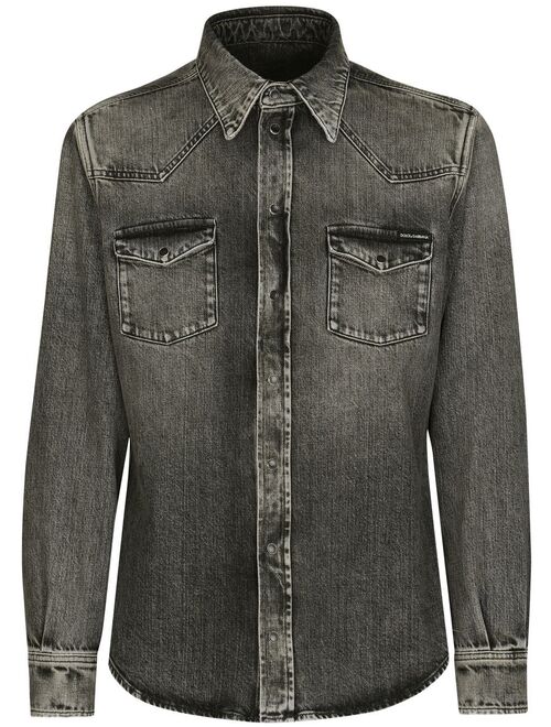 Dolce & Gabbana faded denim shirt