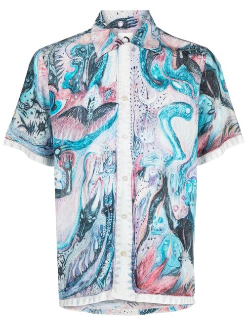 Endless Joy Hypnic Jerk silk shirt