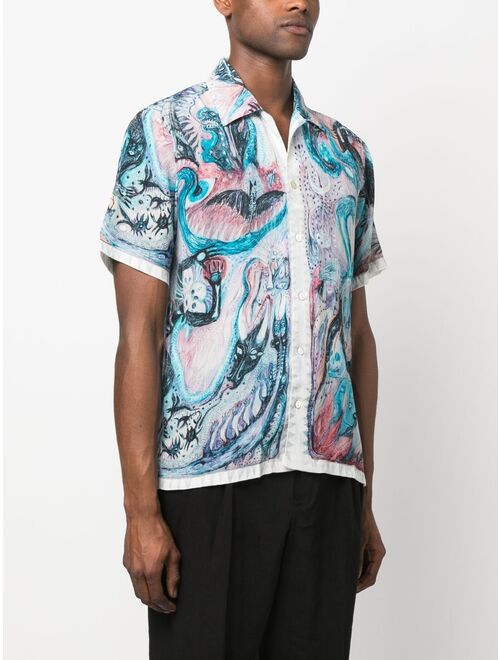 Endless Joy Hypnic Jerk silk shirt