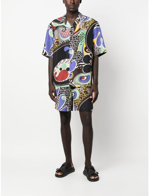 Moschino graphic-print Cuban shirt