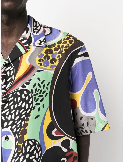 Moschino graphic-print Cuban shirt