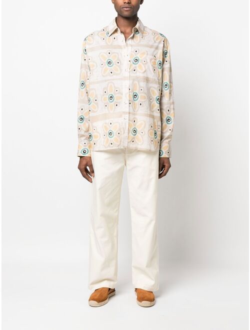 COMMAS floral-print long-sleeve shirt