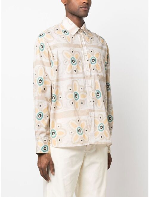 COMMAS floral-print long-sleeve shirt