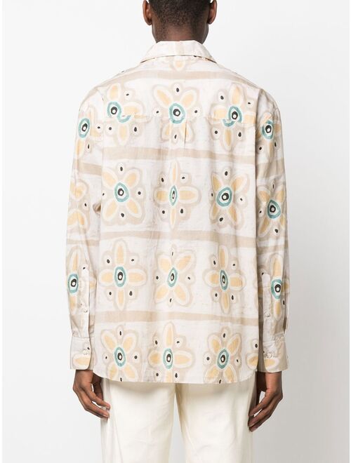 COMMAS floral-print long-sleeve shirt