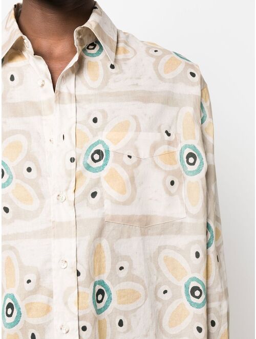 COMMAS floral-print long-sleeve shirt