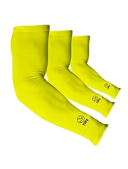 Tuff Sports Wear TUFF Compression Cooling Arm Sleeves - UPF 50 Arm Sleeves for Men & Women