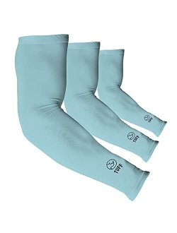 Tuff Sports Wear TUFF Compression Cooling Arm Sleeves - UPF 50 Arm Sleeves for Men & Women