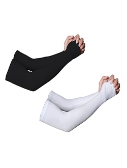 CAWANFLY UV Protection Cooling Arm Sleeves for Men & Women, Compression