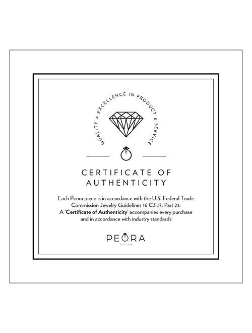 Peora Created Alexandrite and Genuine Diamond Cathedral Ring for Women in 14K White Gold, Color Changing 2.25 Carats Round Shape 8mm, Comfort Fit, Sizes 5 to 9