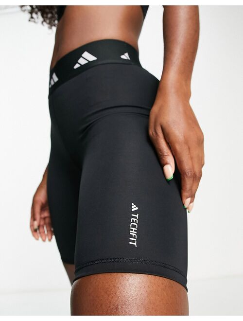 adidas performance adidas Training Techfit legging shorts in black