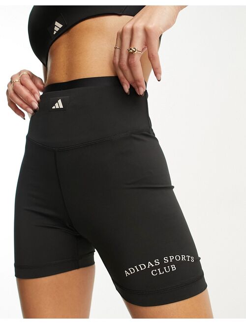 adidas performance adidas Sports Club shorts in black