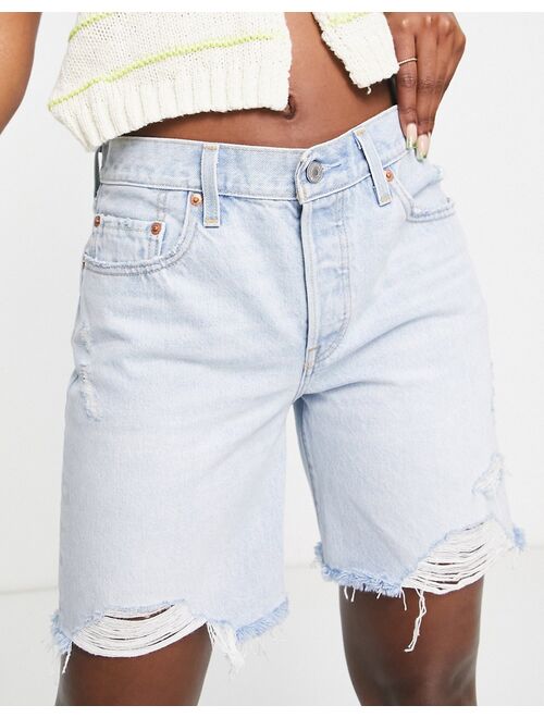 Levi's 90's 501 denim short in light wash