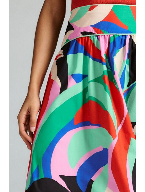 Farm Rio Colorful Monstera Skirt