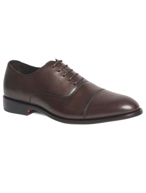 ANTHONY VEER Men'sClinton Cap-Toe OxfordLeather Dress Shoes