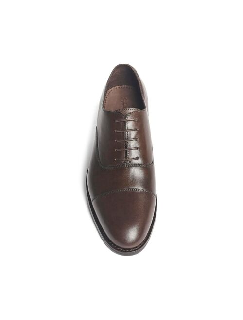 ANTHONY VEER Men'sClinton Cap-Toe OxfordLeather Dress Shoes