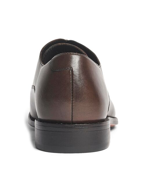 ANTHONY VEER Men'sClinton Cap-Toe OxfordLeather Dress Shoes