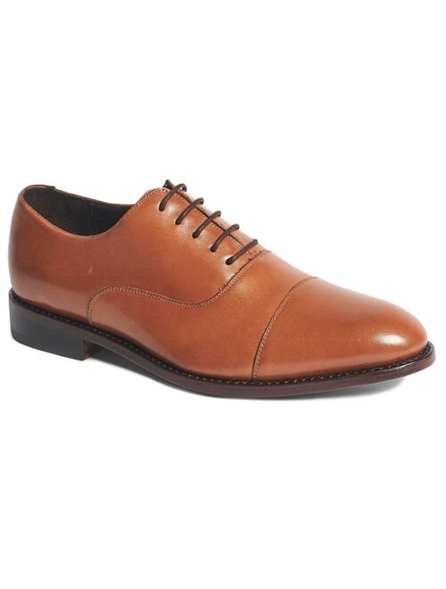 ANTHONY VEER Men'sClinton Cap-Toe OxfordLeather Dress Shoes