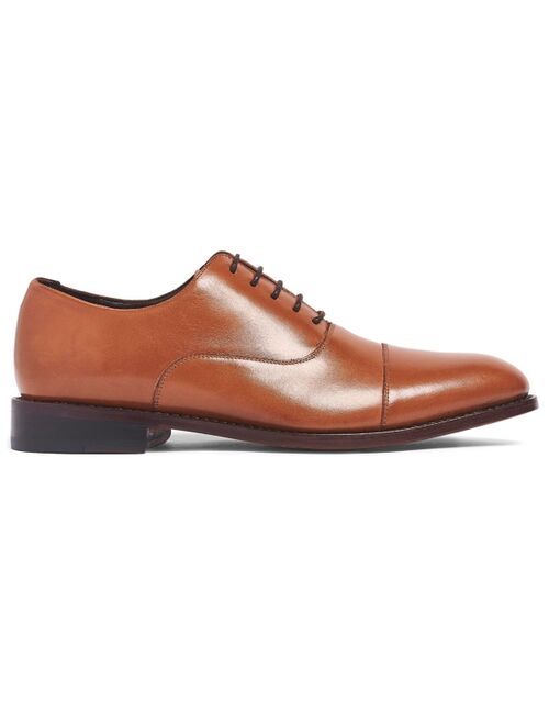 ANTHONY VEER Men'sClinton Cap-Toe OxfordLeather Dress Shoes