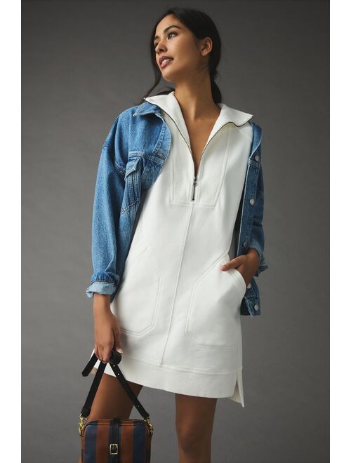 Daily Practice by Anthropologie Meru Zip-Front Mini Dress