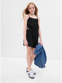 Kids Crinkle Gauze Cutout Romper