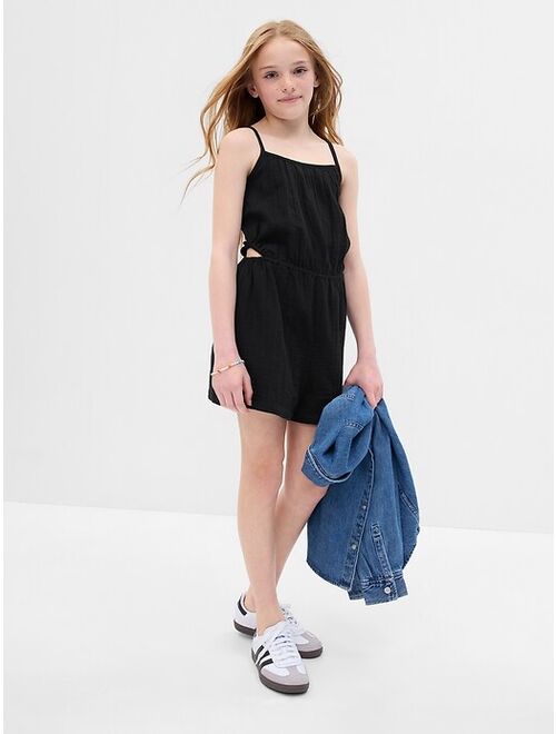 Gap Kids Crinkle Gauze Cutout Romper