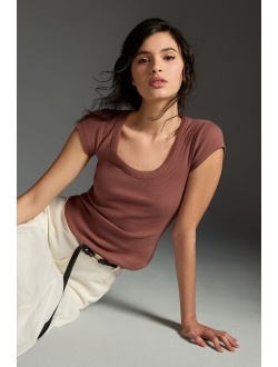 Slim Scoop-Neck Tee