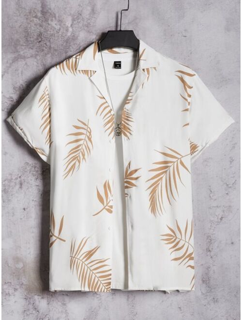 SHEIN Men Tropical Print Shirt