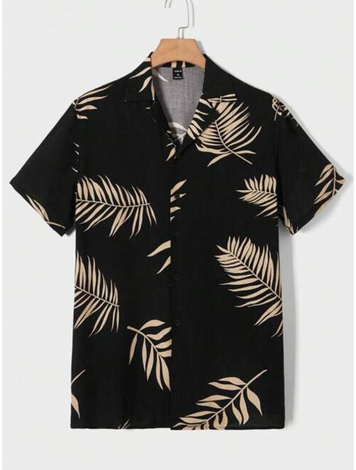 SHEIN Men Tropical Print Shirt