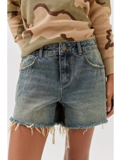 A-Line Cutoff Denim Short