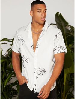 Men Palm Tree Print Shirt