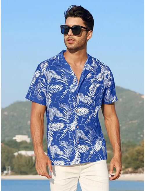 Men Tropical Print Shirt