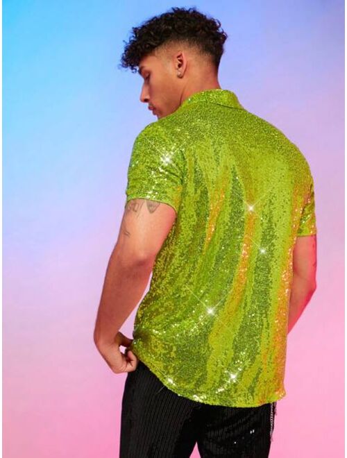 Manfinity AFTRDRK Men Sequin Shirt