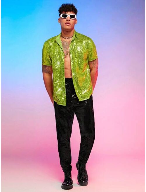 Manfinity AFTRDRK Men Sequin Shirt