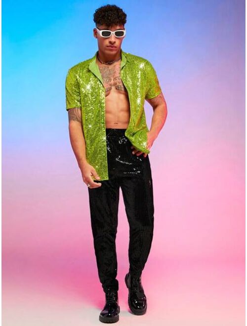 Manfinity AFTRDRK Men Sequin Shirt