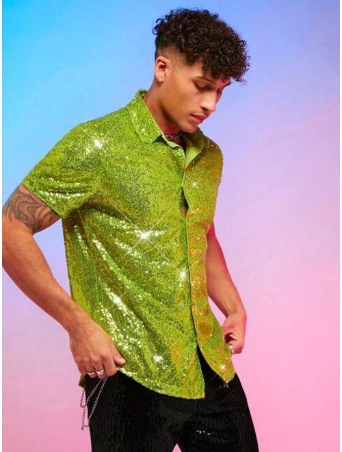 Manfinity AFTRDRK Men Sequin Shirt