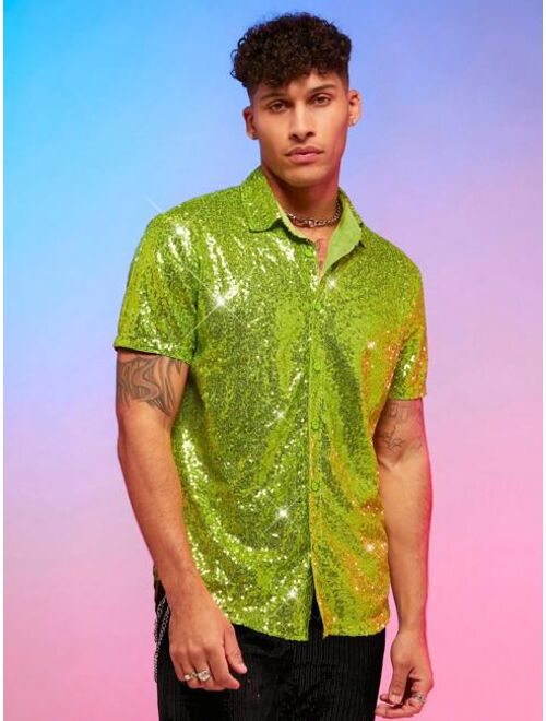 Manfinity AFTRDRK Men Sequin Shirt