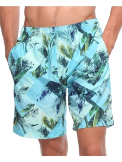 ROKKA&ROLLA Men's 8" Mesh Lined Swim Trunks, up to Size 2XL