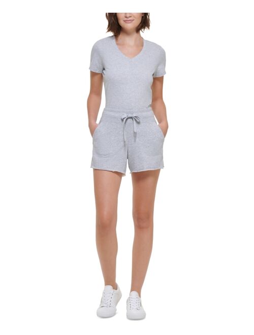 CALVIN KLEIN PERFORMANCE Women's Ribbed Waistband Shorts