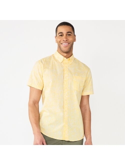 Short Sleeve Perfect Length Button Down Shirt