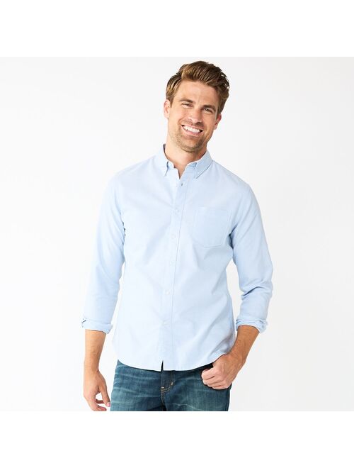 Men's Sonoma Goods For Life Perfect-Length Button-Down Shirt