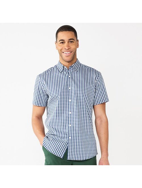 Men's Sonoma Goods For Life Short Sleeve Performance Button-Down Shirt