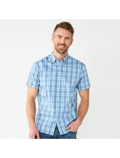 Men's Sonoma Goods For Life Short Sleeve Performance Button-Down Shirt