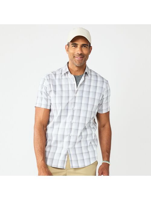 Men's Sonoma Goods For Life Short Sleeve Performance Button-Down Shirt