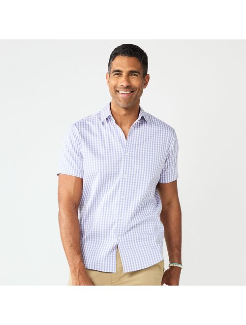 Men's Sonoma Goods For Life Short Sleeve Performance Button-Down Shirt