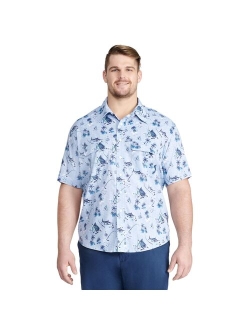 Big & Tall IZOD Saltwater Classic-Fit Performance Beach Button-Down Shirt