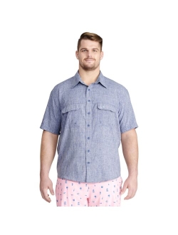 Big & Tall IZOD Saltwater Classic-Fit Performance Beach Button-Down Shirt