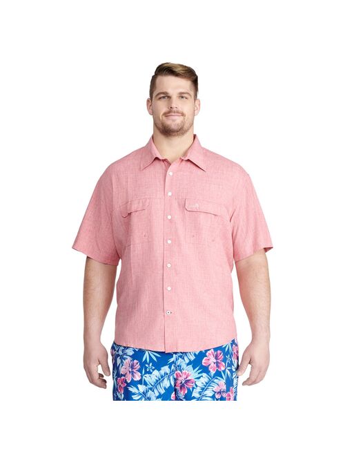 Big & Tall IZOD Saltwater Classic-Fit Performance Beach Button-Down Shirt