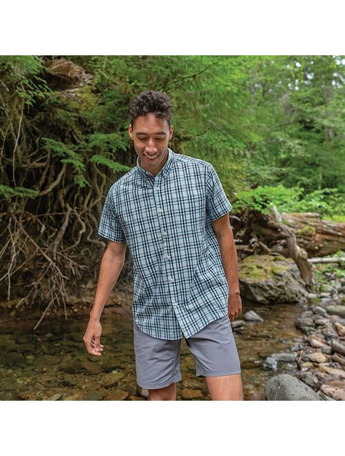 Men's Columbia Rapid Rivers II Plaid Woven Button-Down Shirt